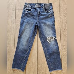 Kut From The Kloth 12 Jeans Rachael Fab Ab Mom High Rise Distressed Wome…